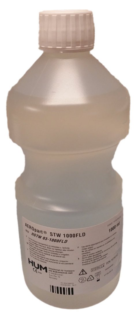 1 Liter Sterilwasser für Sprudelbefeuchter