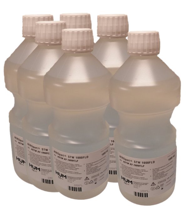 6 x 1 Liter Sterilwasser für Sprudelbefeuchter